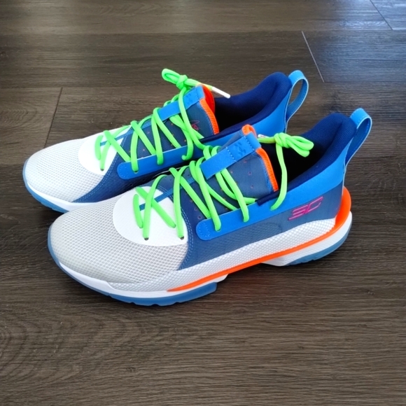 Sz 11 Mens Under Armour Curry Super Soaker Sneakers 3021258-404